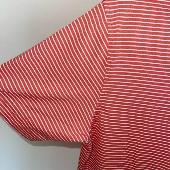 Linksoul Polo Shirt Mens Size Small S Tempus Fugit Dark Striped Golf Cotton - Picture 10 of 11